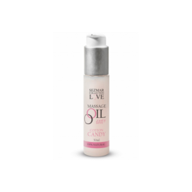 Huile de massage comestible Barbe à papa 50ml 